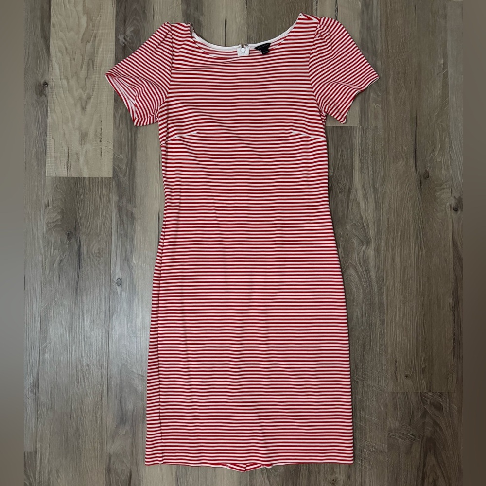 Red Striped Women's Dress